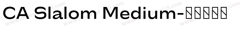 CA Slalom Medium字体转换